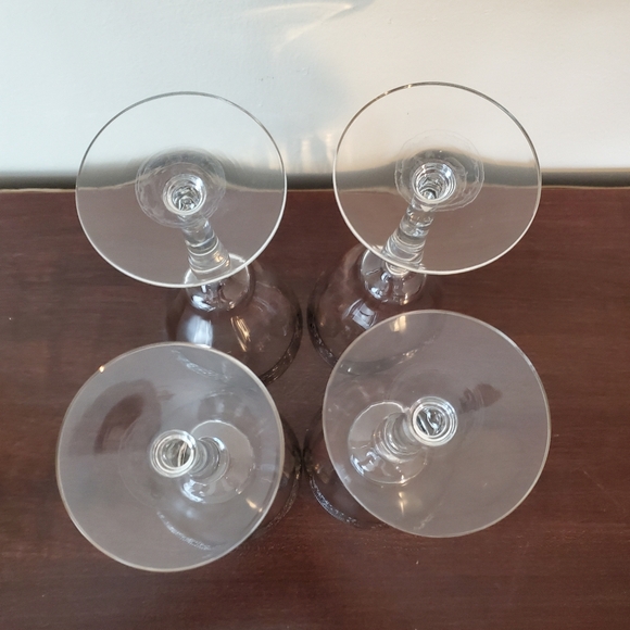 Glastonbury-Lotus Platinum Water Goblet Glasses 7 1/2" Vintage Glows ~ Set Of 4 - Picture 6 of 12